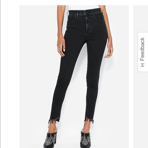 EXPRESS SUPER HIGH WAISTED SKINNY JEANS